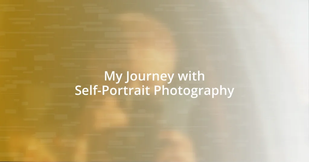 My Journey with Self-Portrait Photography